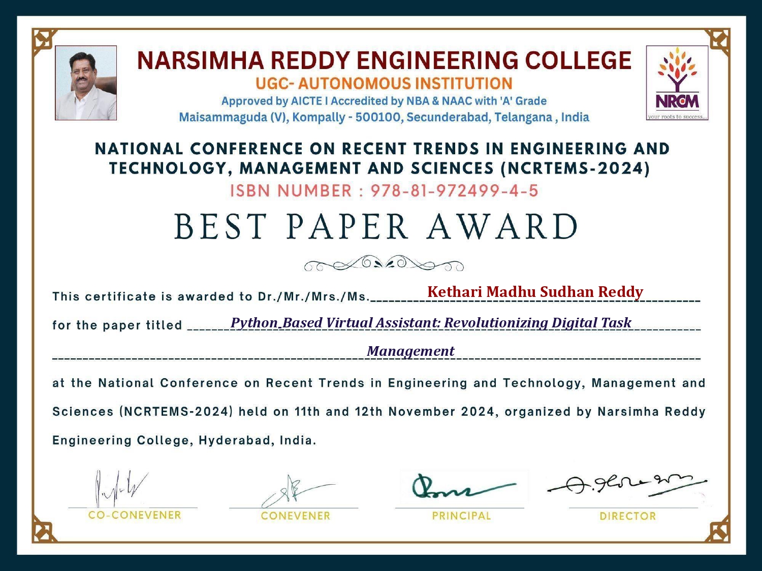 Certificate 2